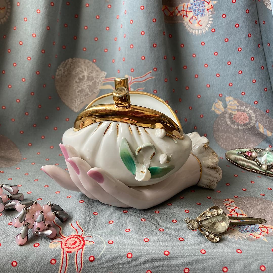 ポーセリン ハンドトレイ