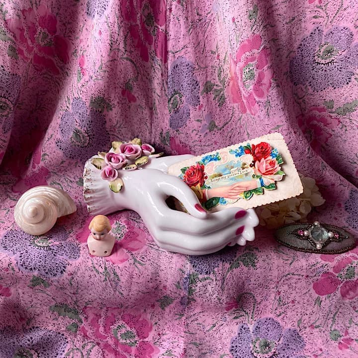 ポーセリン ハンドトレイ
