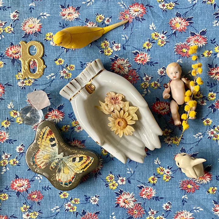 ポーセリン ハンドトレイ