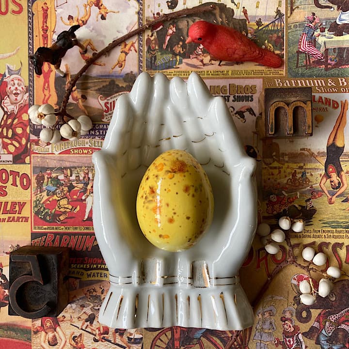 ポーセリン ハンドトレイ