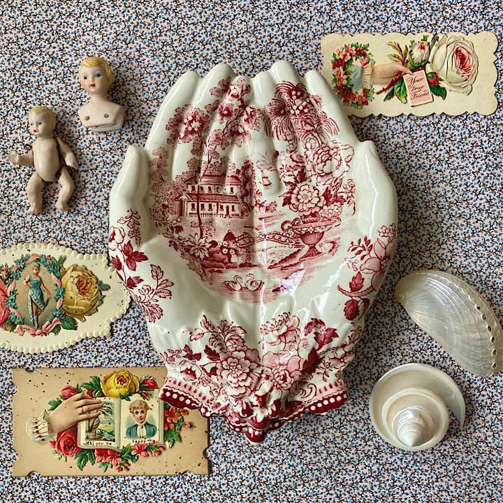 ポーセリン ハンドトレイ