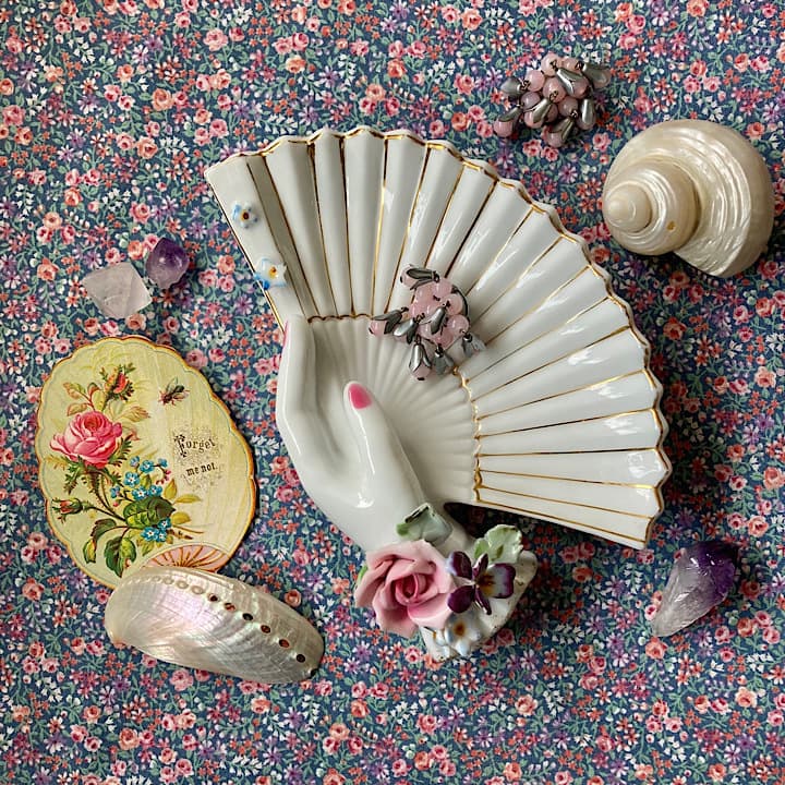 ポーセリン ハンドトレイ