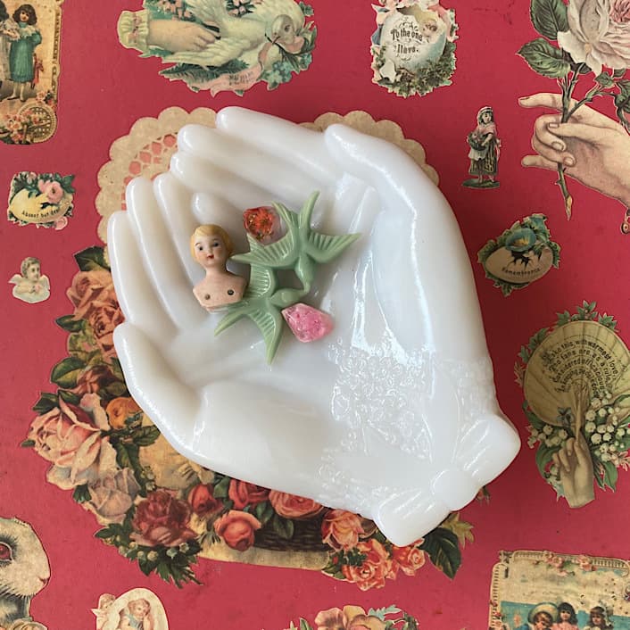 ポーセリン ハンドトレイ