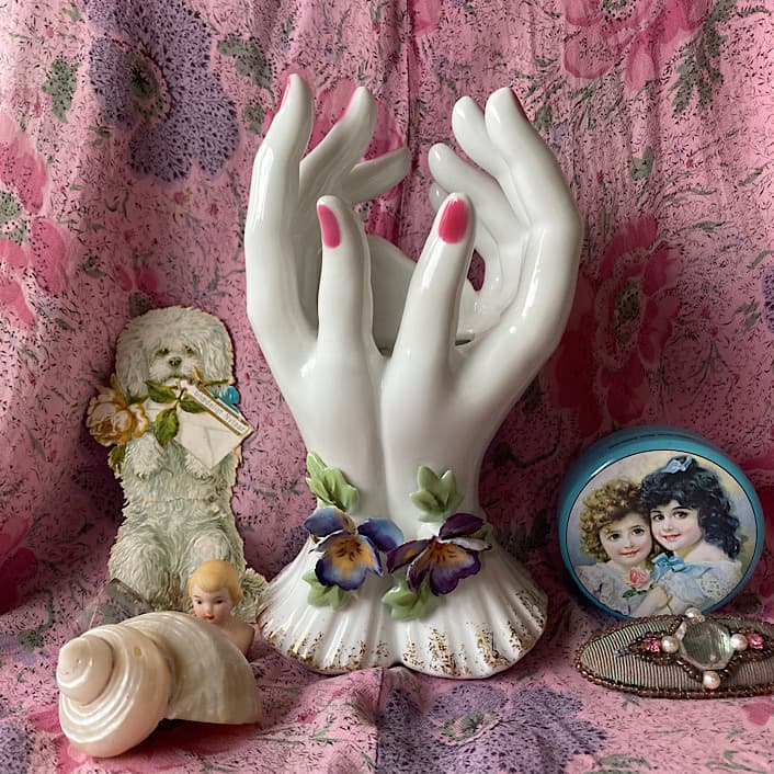 ポーセリン ハンドトレイ