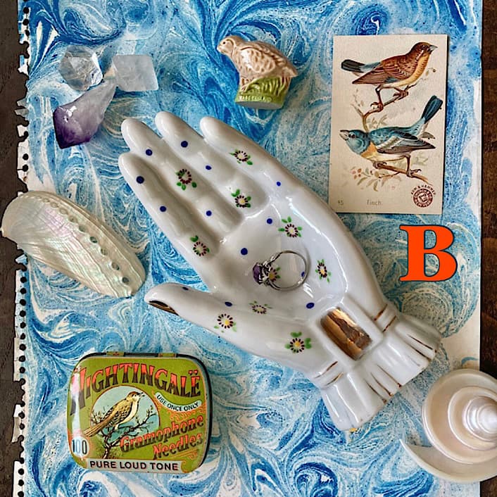 ポーセリン ハンドトレイ